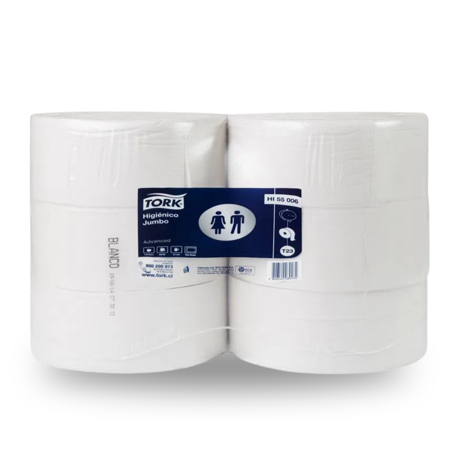 Higiénico Jumbo Tork Advance H/S 6x600 mt