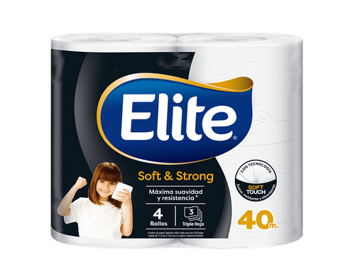 Paquete Papel Higiénico Triple hoja 4x40 Elite - Softys