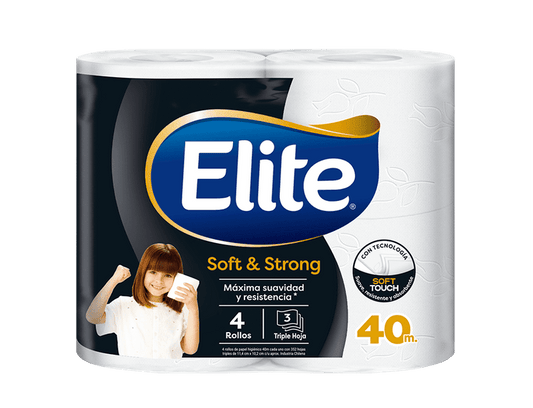 Paquete Papel Higienico Triple hoja 4x40 Elite