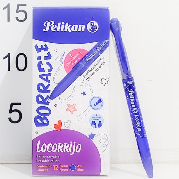 Lápiz de tinta gel borrable azul Pelikan