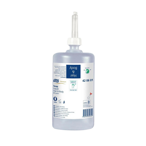Jabón Tork Premium Hair & Body 6X1000 ml