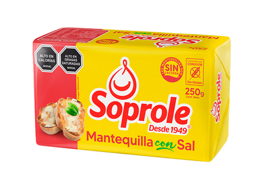 Mantequilla Soprole con sal 250 grs