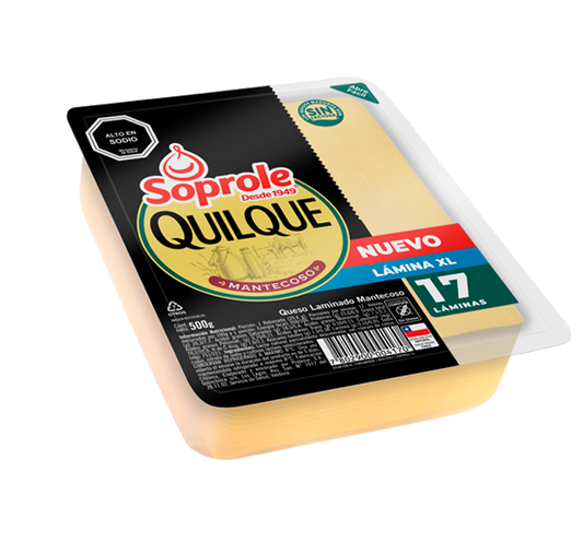 Queso Laminado Quilque 17 Laminas XL