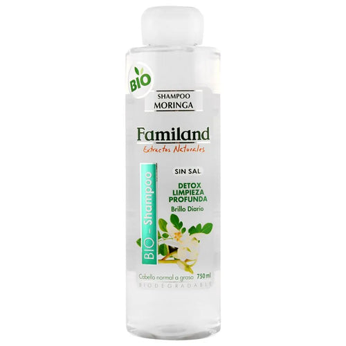 Shampoo Familand Detox Moringa sin sal 750 ml