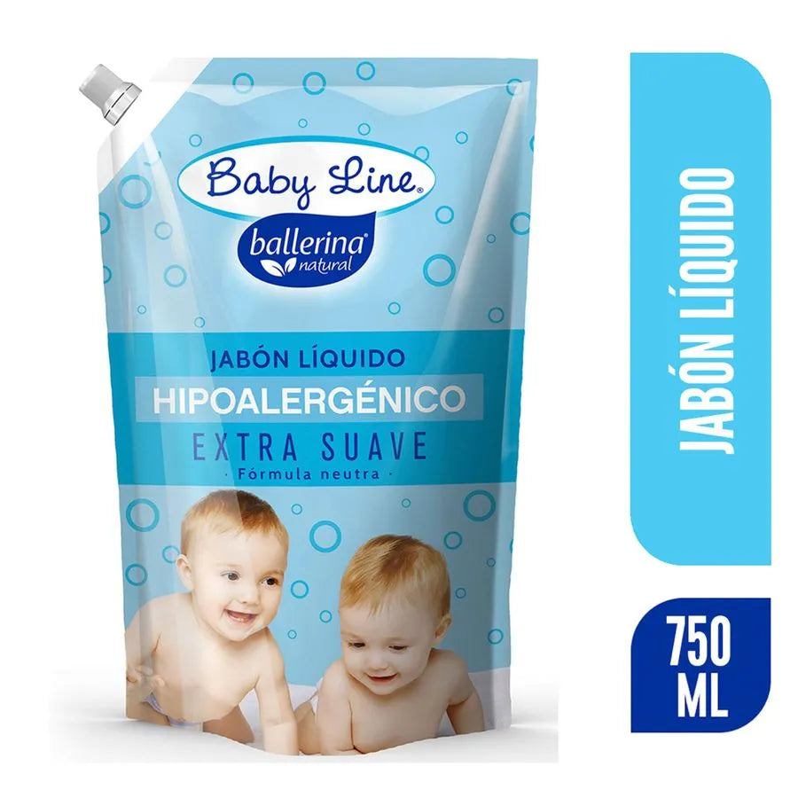 Jabón Liquido Ballerina Baby Line Hipoalergenico 750 ml