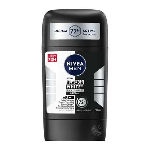Desodorante en barra Nivea Men Black & White Original 50 ml
