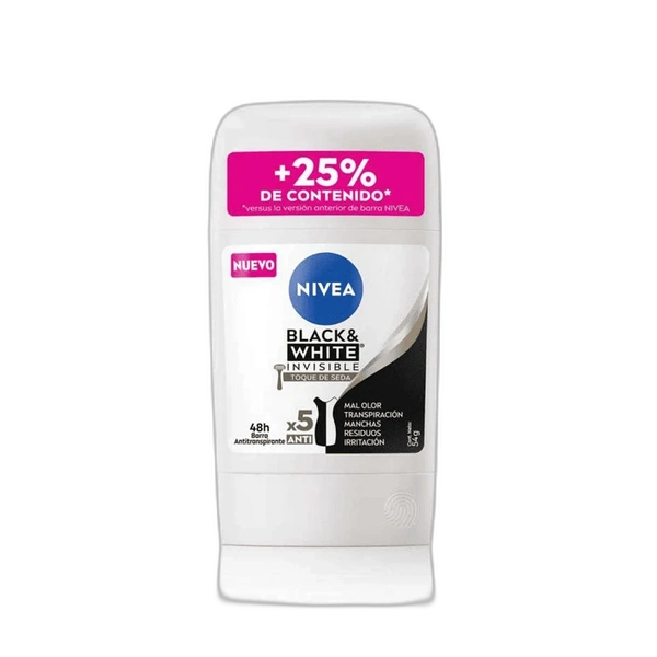 Desodorante en barra Nivea black white 50 ml