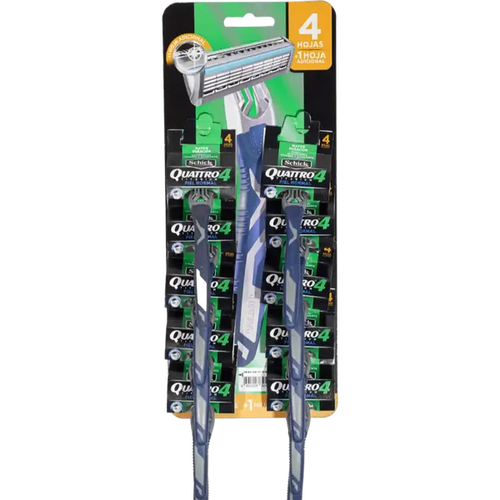 Máquina de afeitar desechable quattro Schick men
