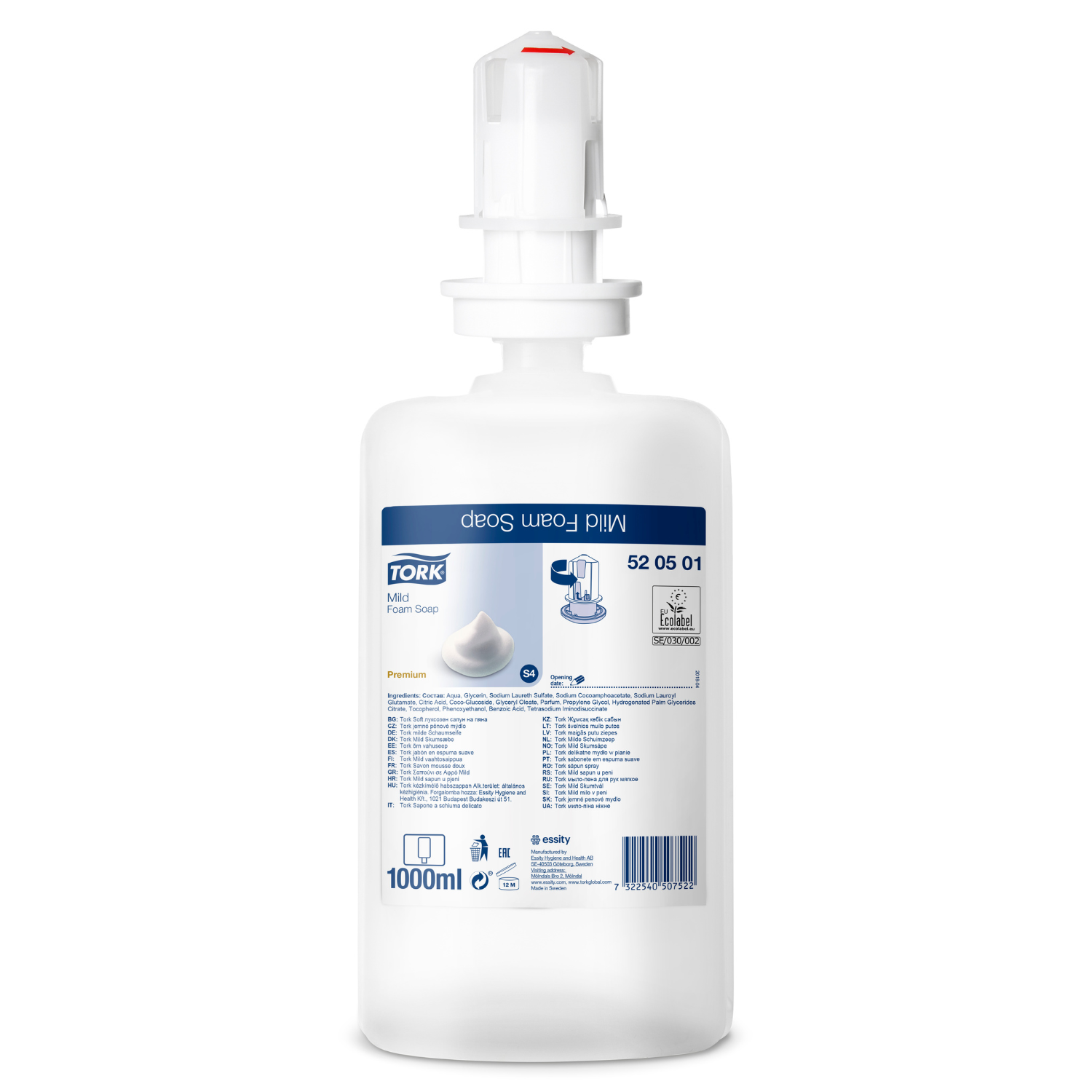 JABON TORK PREMIUM ESPUMA 6X1000 ML