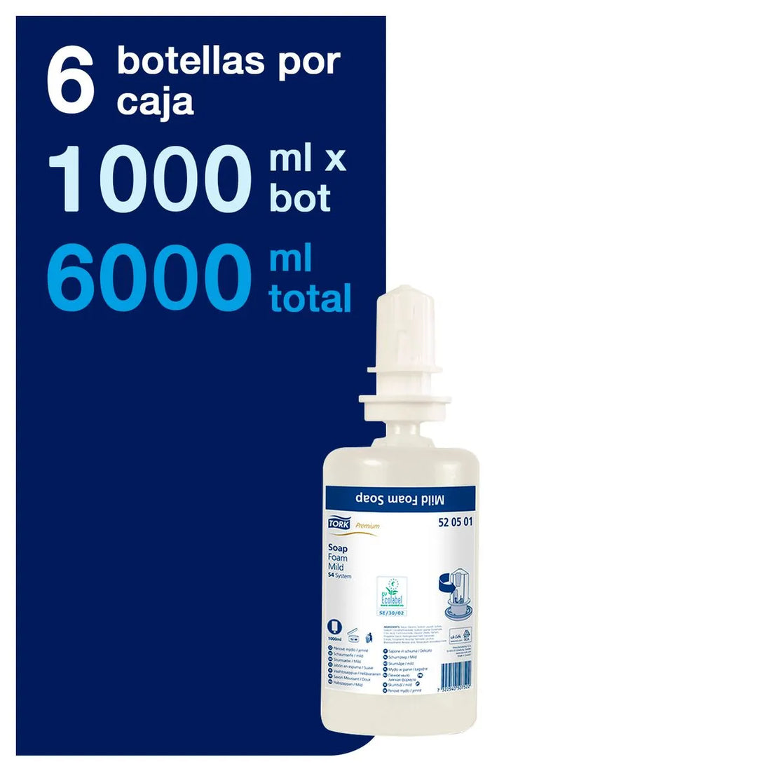 Jabon Tork Premium Espuma 6X1000 Ml