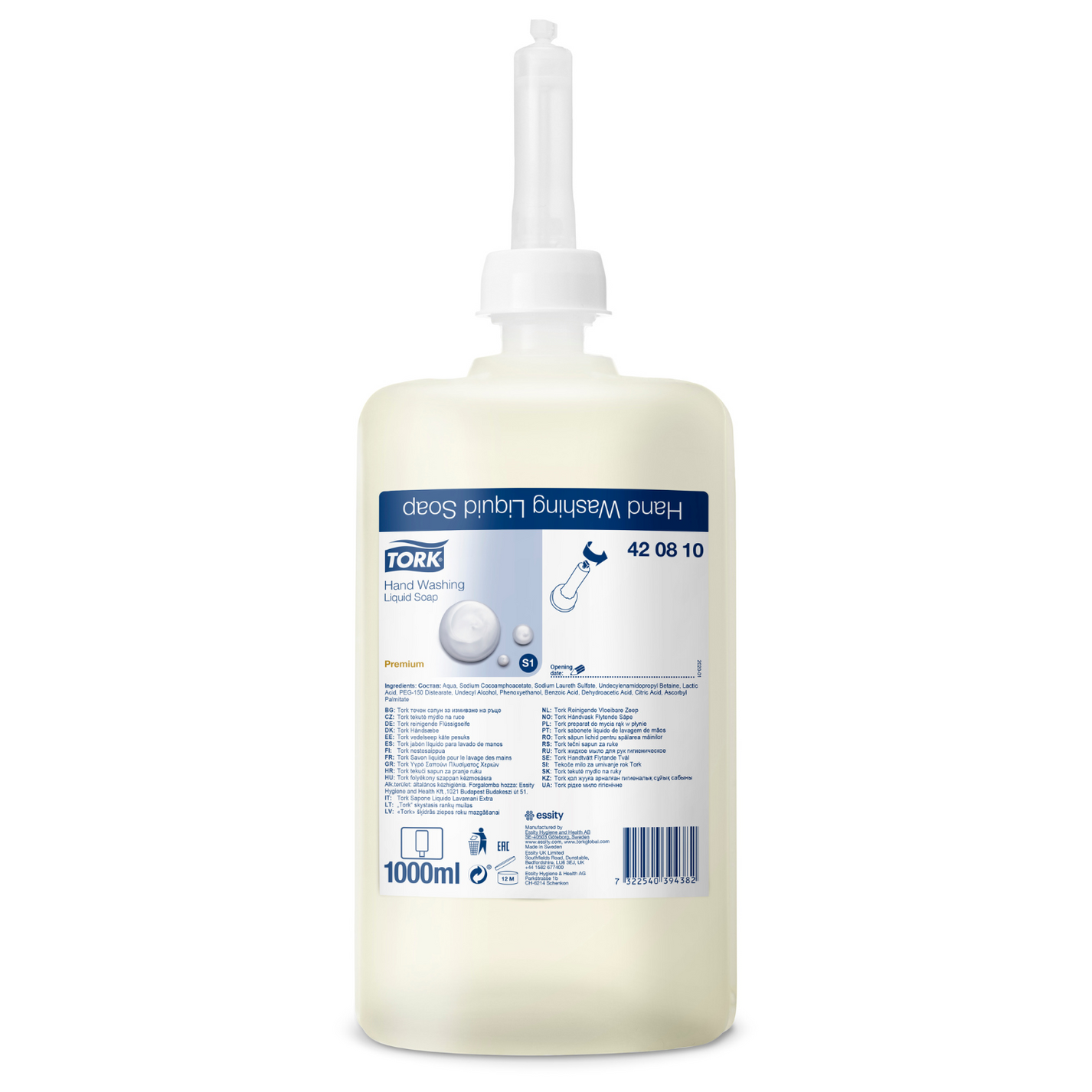 Jabon Tork Premium Extra Higienic 6X1000 Ml