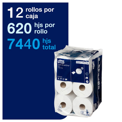 Higiénico SmartOne Tork Mini D/H 12x111.6 mt