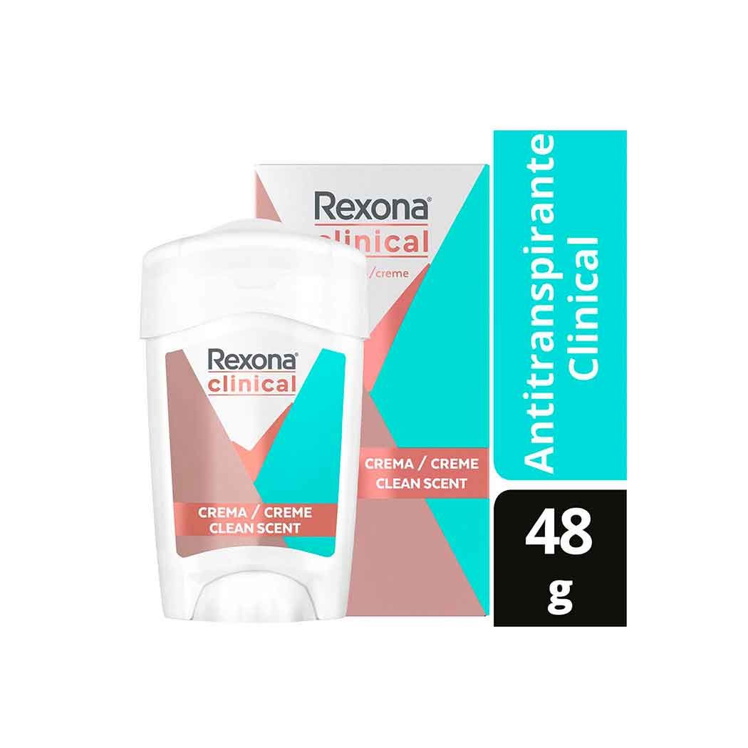 Antitranspirante en crema Rexona Clinical Clean Scent 48 g