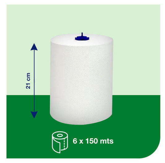 Toalla en Rollo Jumbo Tork Matic® Premium 6 Rollos de 150 Metros