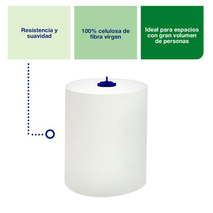 Toalla en Rollo Jumbo Tork Matic® Premium 6 Rollos de 150 Metros