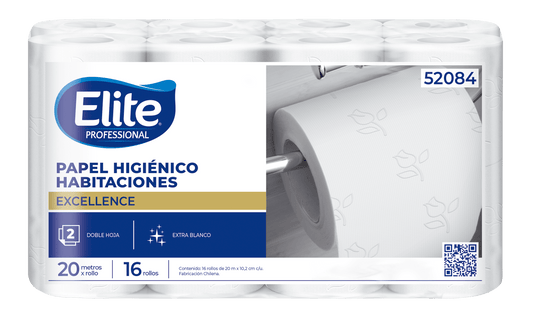 Papel Hig Elite 20 mts Doble hoja - 48 rollos