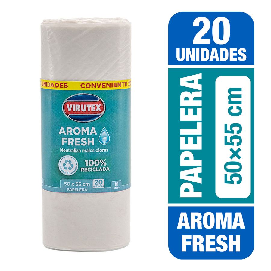 Bolsas de basura Virutex aroma fresh 50 x 55 cm