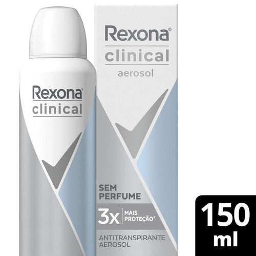 Desodorante en aerosol Rexona clinical sin perfume 150 ml