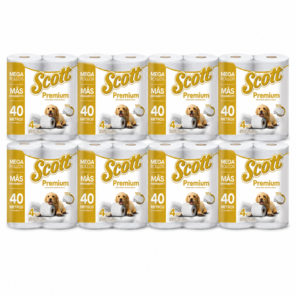 Papel higienico Triple Hoja 4x40 Scott - 24 rollos