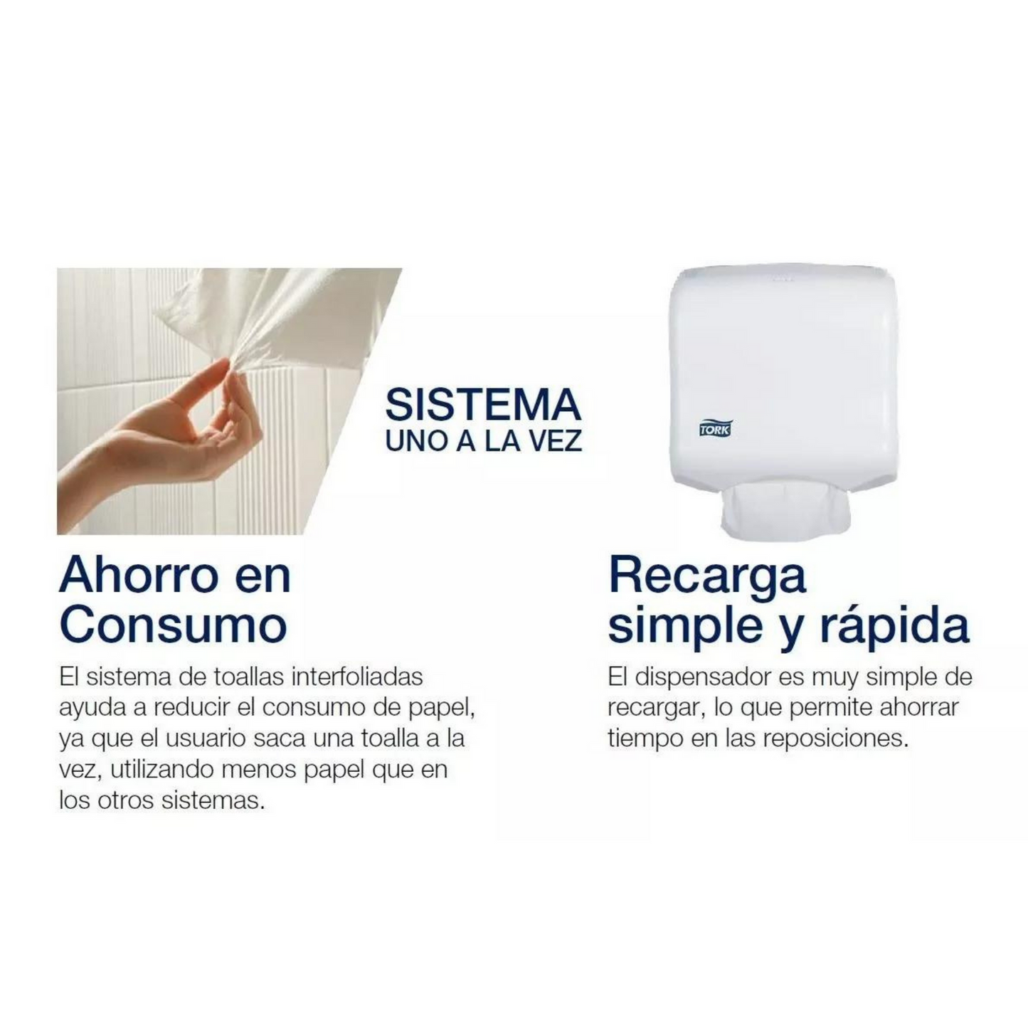 Disp. Tork Toalla Interfoliada Element Fresh Blanco