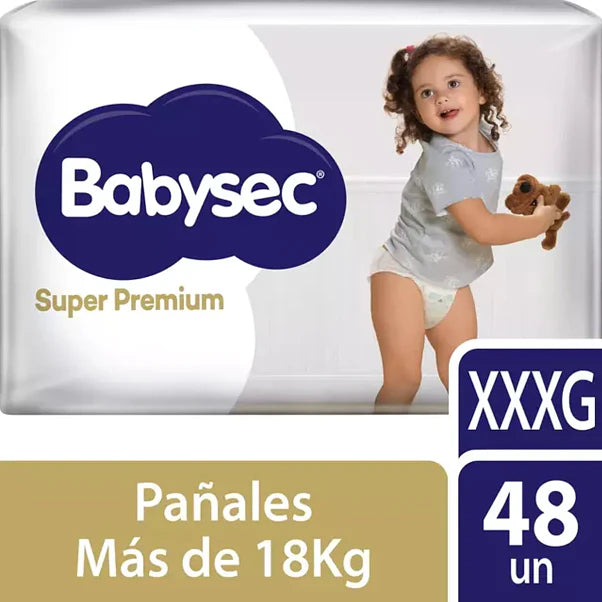Pañales Babysec super premium XXXG 48 unidades