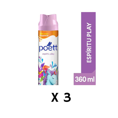 Desodorante Ambiental Poett Espiritu Play 360 ml