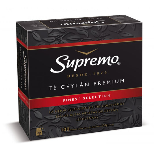 Te Negro Ceylan Premium Supremo 100 bolsas