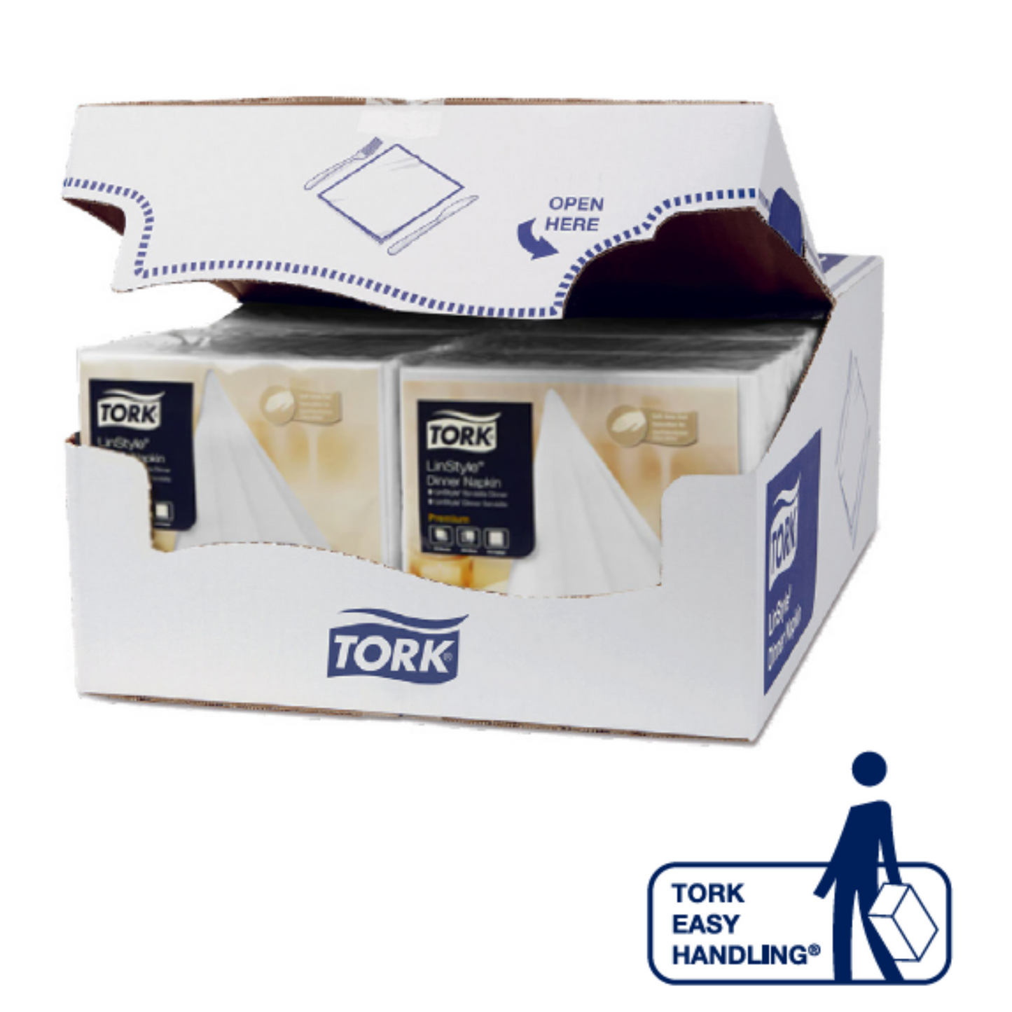 Servilleta Tork Linstyle Blanca 12X50 (39X39)