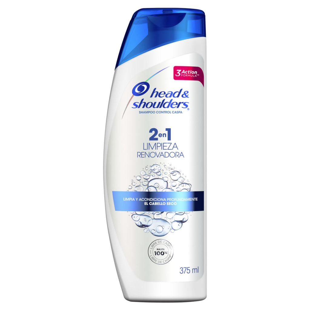 Shampoo Head & Shoulders Limpieza Renovadora 2 en 1 375 ml