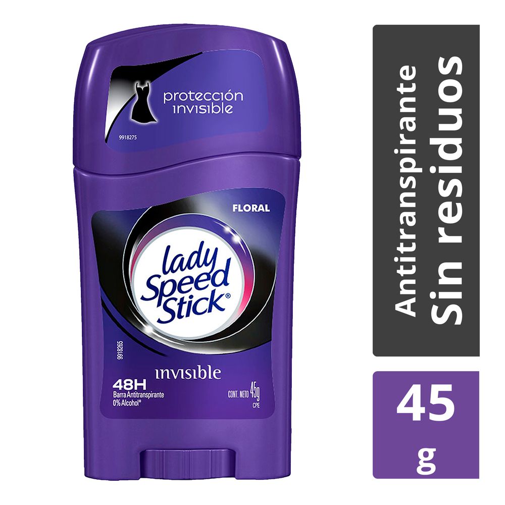 Desodorante en barra Lady Speed Stick invisible floral 45 g