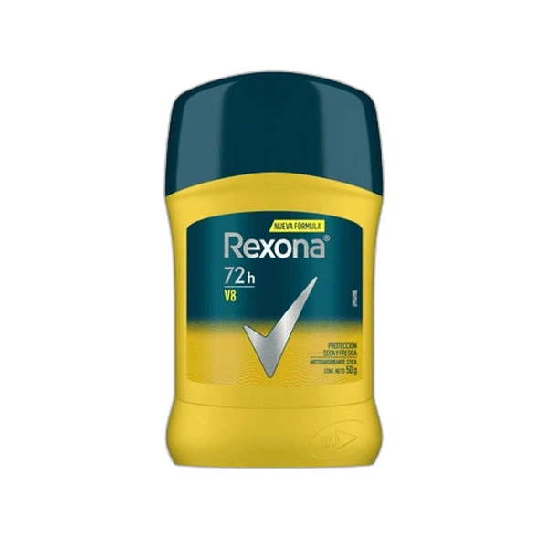 Desodorante en barra Rexona men v8 48h protección seca y fresca