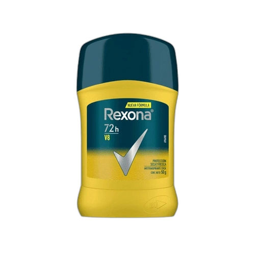 Desodorante en barra Rexona men v8 48h protección seca y fresca
