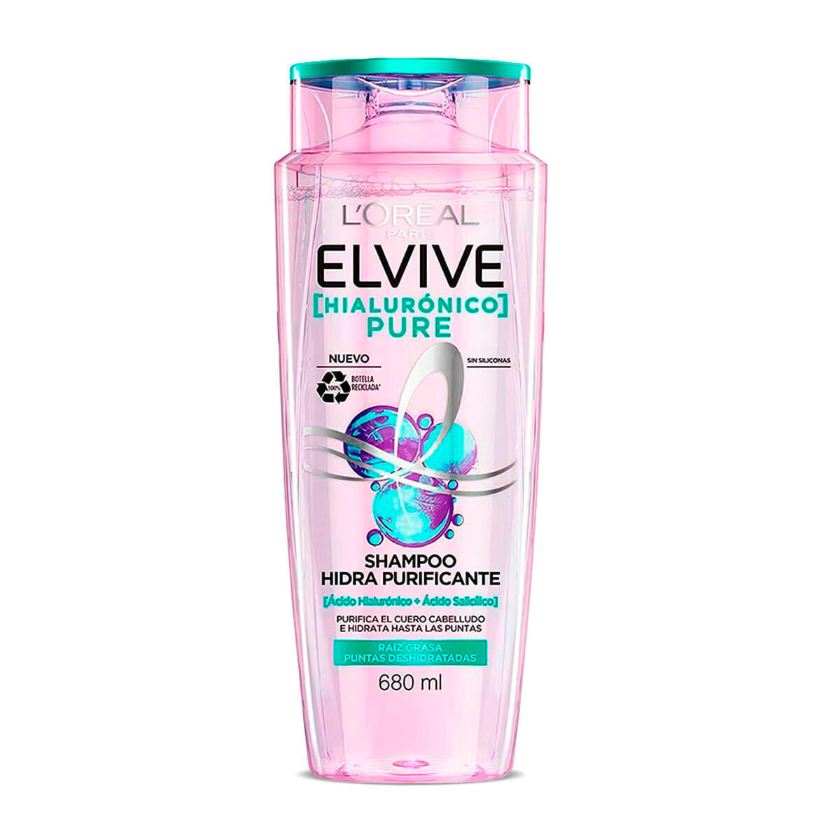 Shampoo Elvive hialurónico pure 680 ml