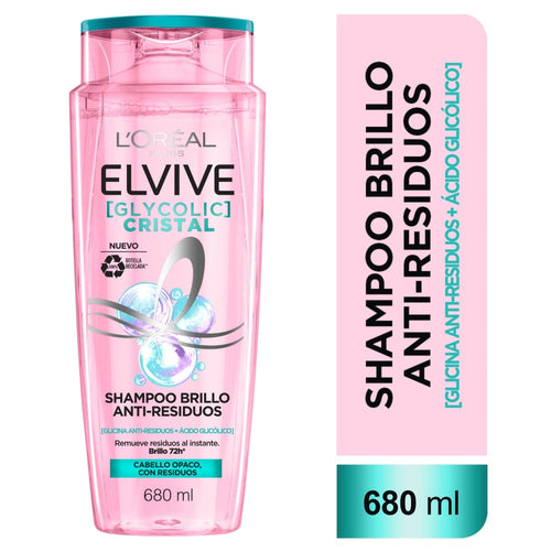 Shampoo Elvive glycolic cristal 680 ml
