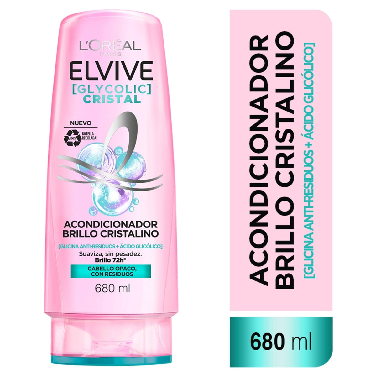 Acondicionador Elvive glycolic cristal 680 ml