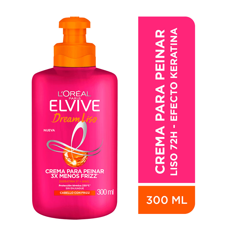Crema para peinar Elvive dream liso 300 ml