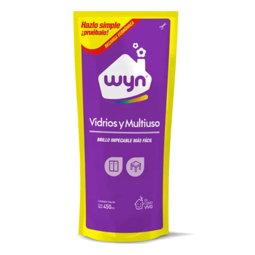 Limpiavidrios Wyn multiuso recarga 450 ml