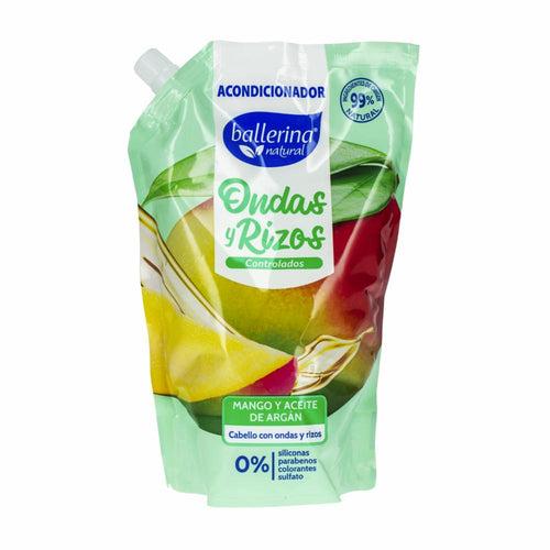 Acondicionador Ballerina Ondas y Rizos Controlados Mango y Aceite de Aragan 750 ml