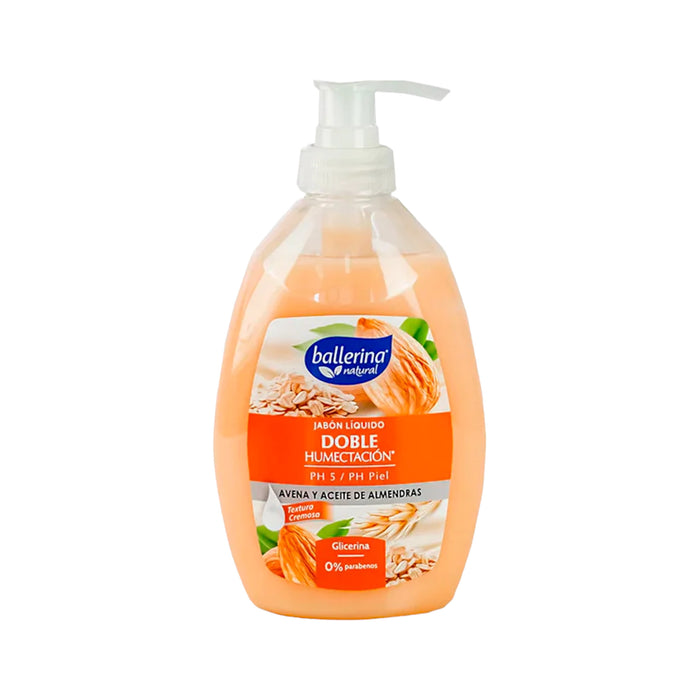 Jabón Líquido Ballerina Dosificador Avena y Almendras 350 ml