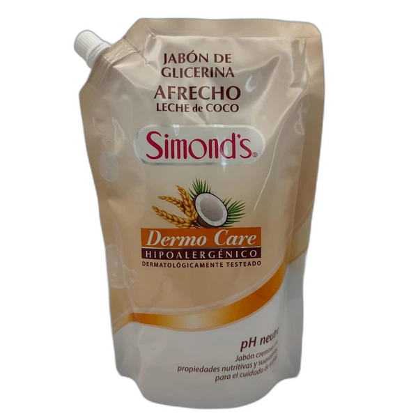 Jabón líquido Simonds afrecho leche de coco 750 ml