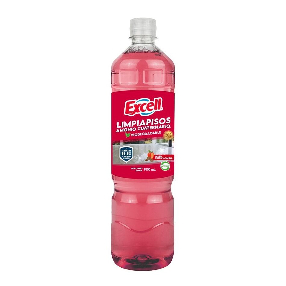 Limpia Pisos Amoniaco Manzana Canela Excell 900 ml