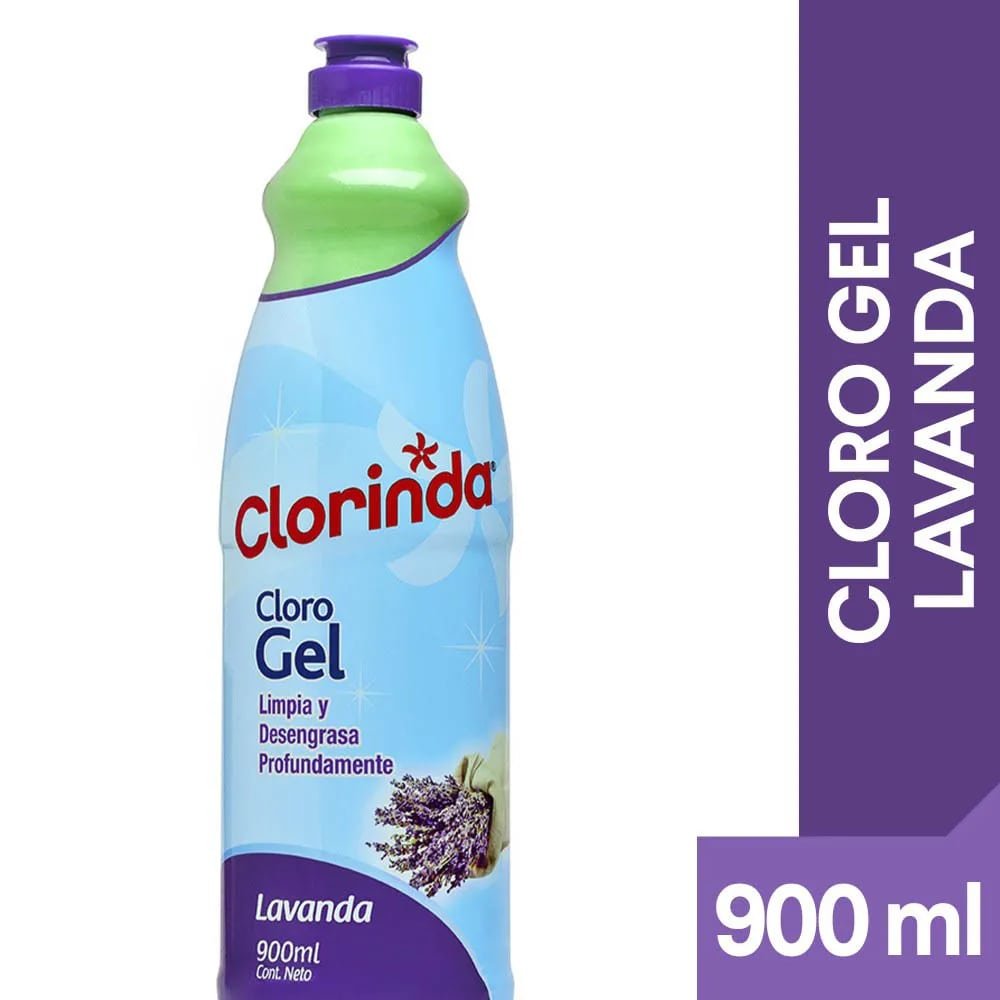 Cloro Gel Clorinda Lavanda 900 ml