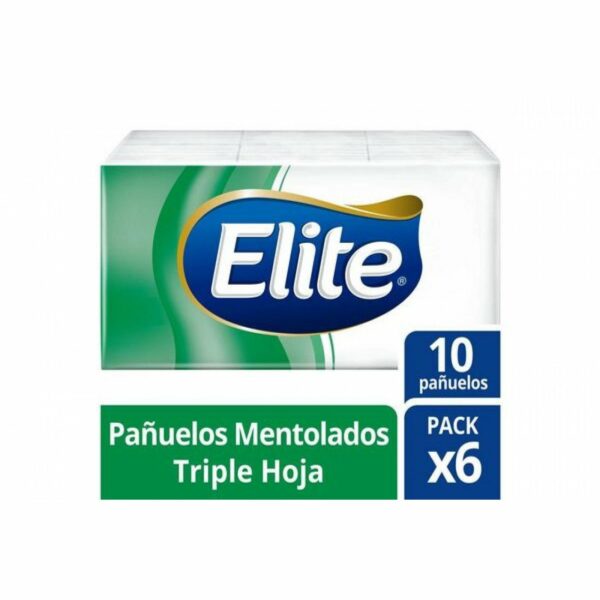 Pañuelo desechable mentol Elite 6 unidades