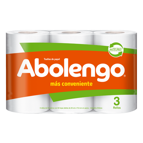 Paquete Toalla de Papel Abolengo Mini 3x10 mts - Softys