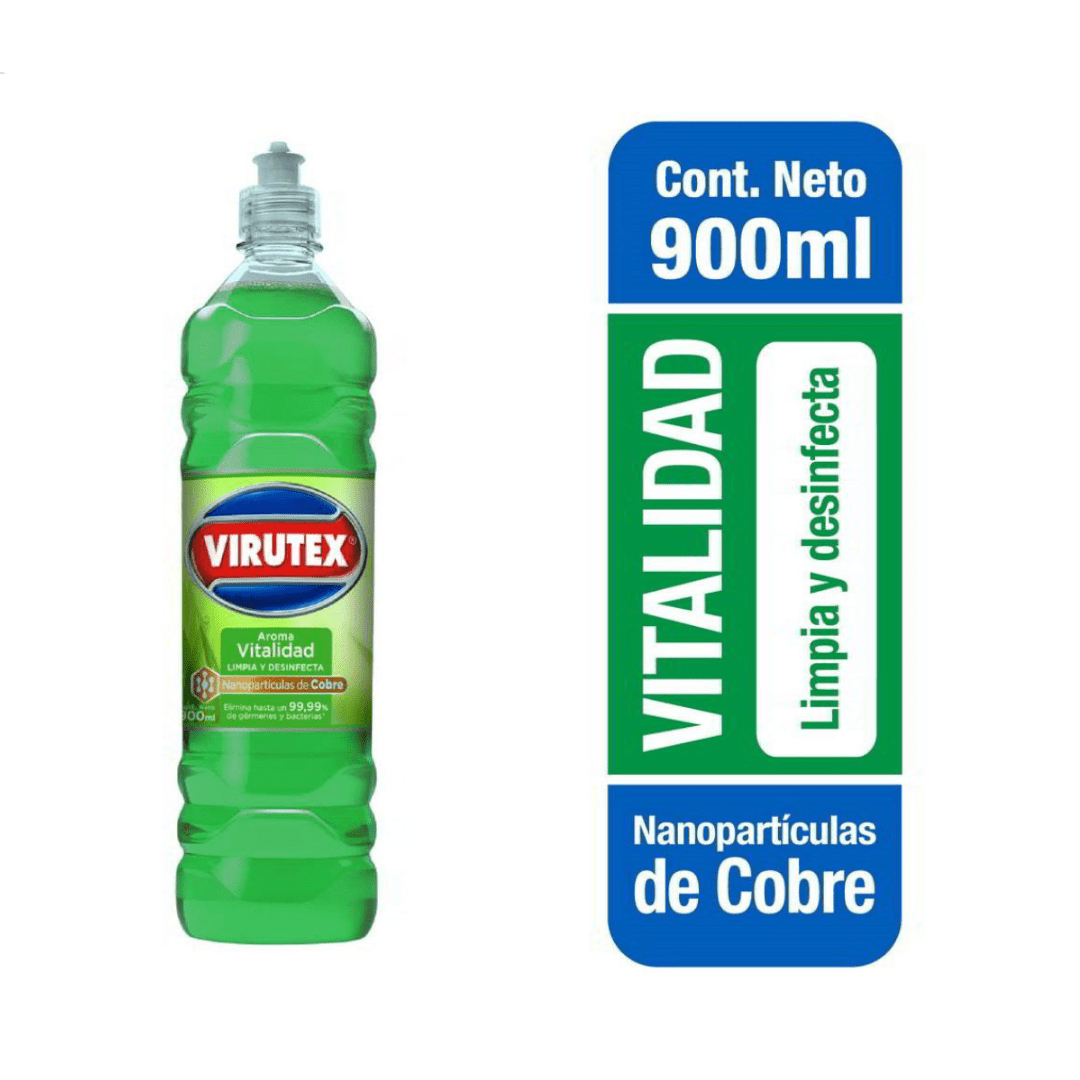 Limpiador Desinfectante Virutex Vitalidad 900 ml