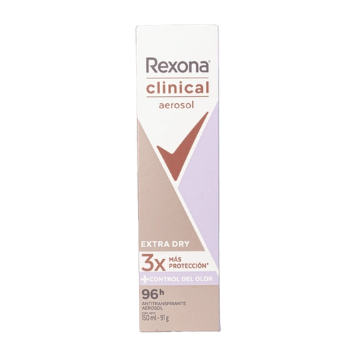 Desodorante en aerosol Rexona clinical mujer morado 150 ml