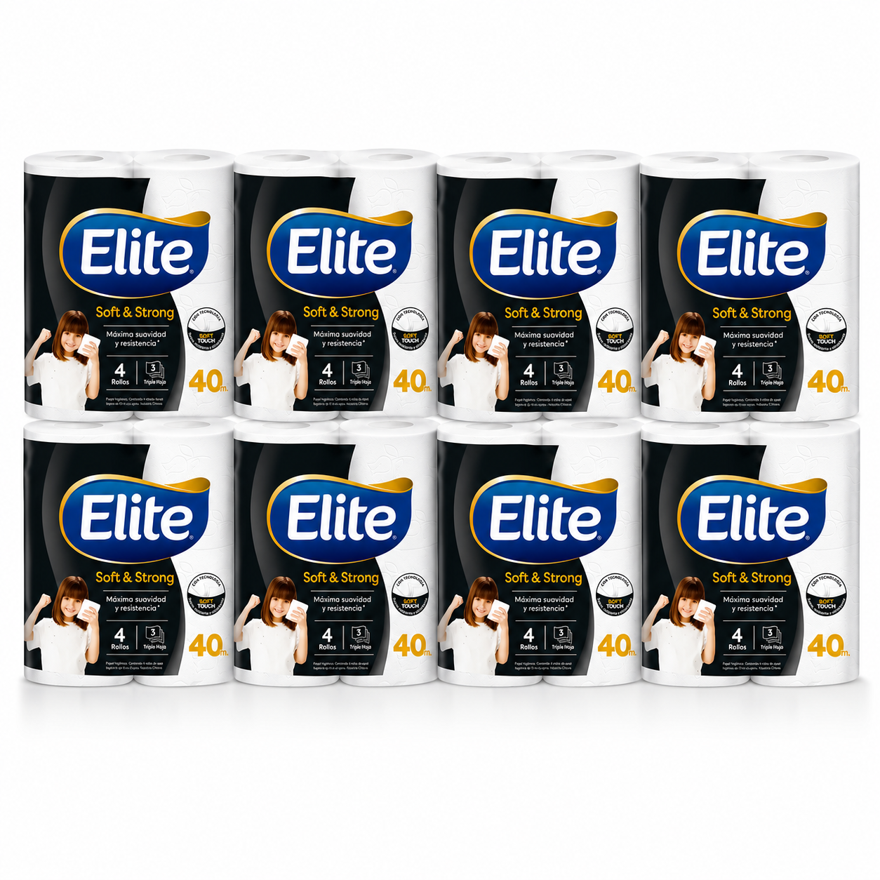 Papel Higienico Elite 4x40 Triple Hoja - 32 Rollos