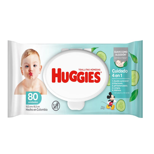 Toalla Humeda Huggies 80 unid.