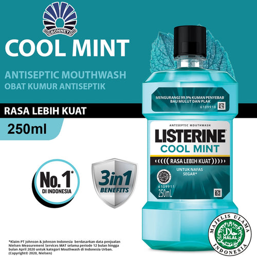 Enjuague bucal Listerine cool mint 250 ml
