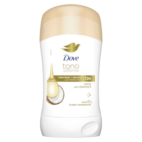 Desodorante Barra Dove Tono Uniforme Coco